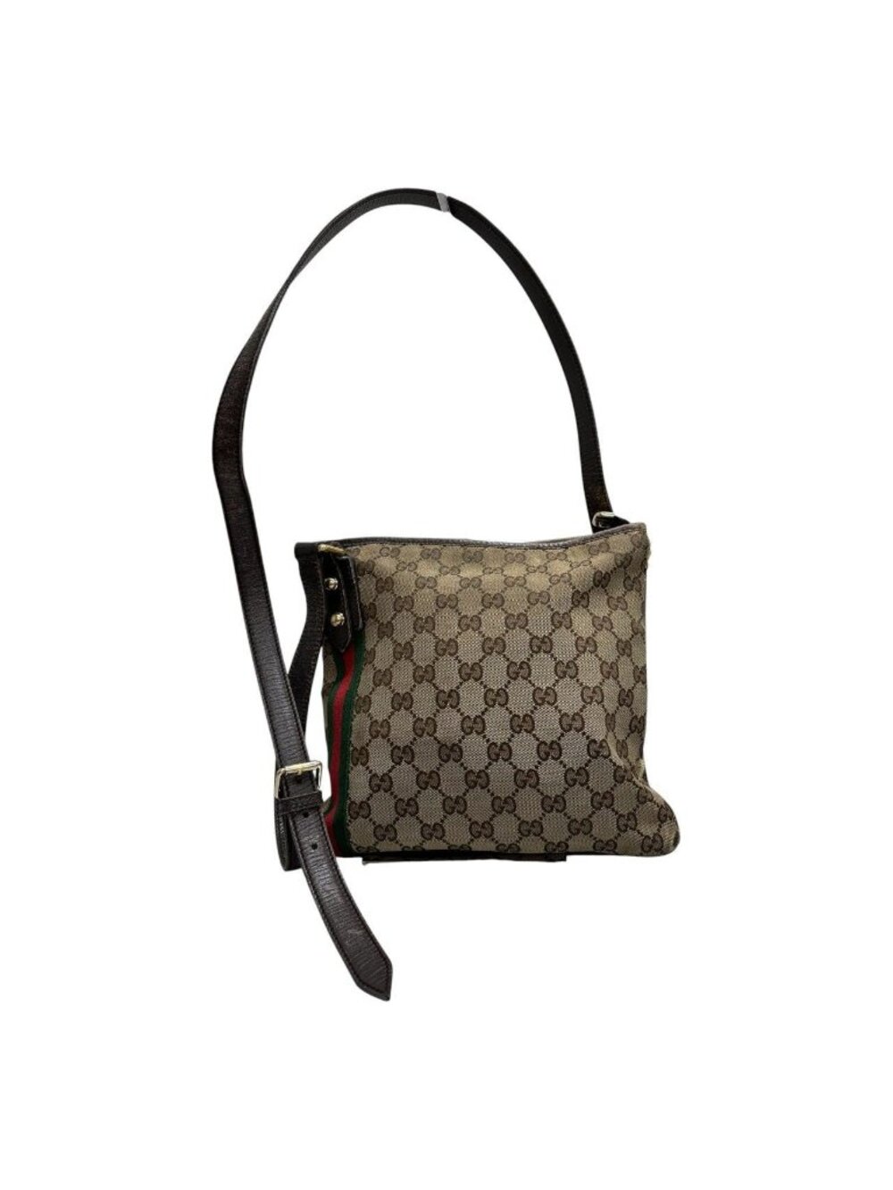 Gucci GG Canvas Brown Shoulder Bag